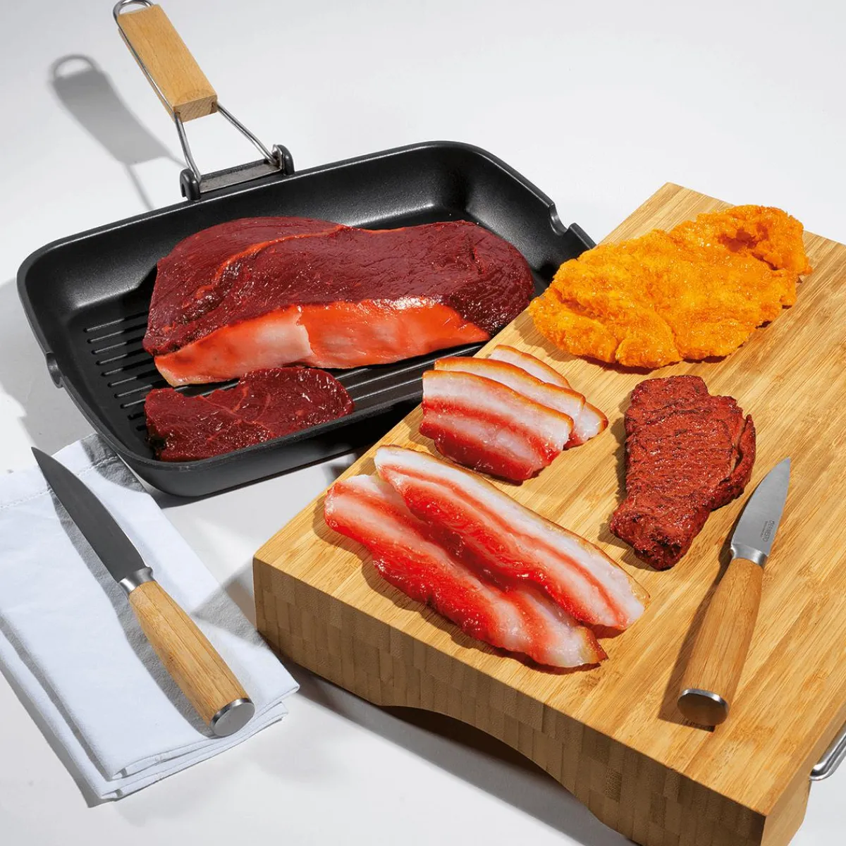 Outlet DecoWoerner Paniertes Schnitzel Lebensmittel-Attrappe 15 Cm gelb