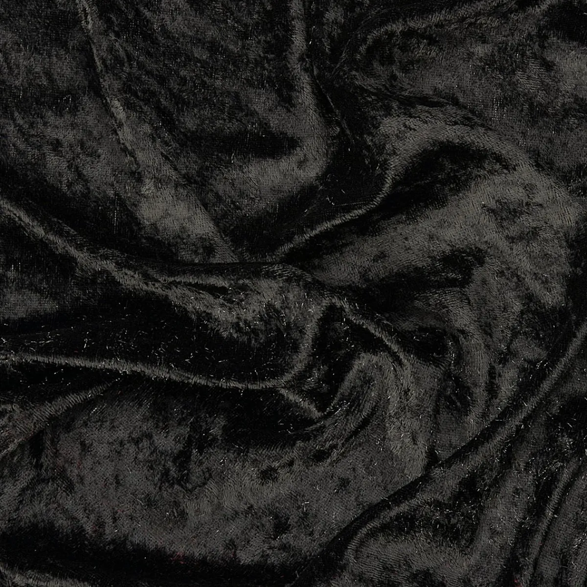 Clearance DecoWoerner Pannesamt 150 Cm Breit, schwarz