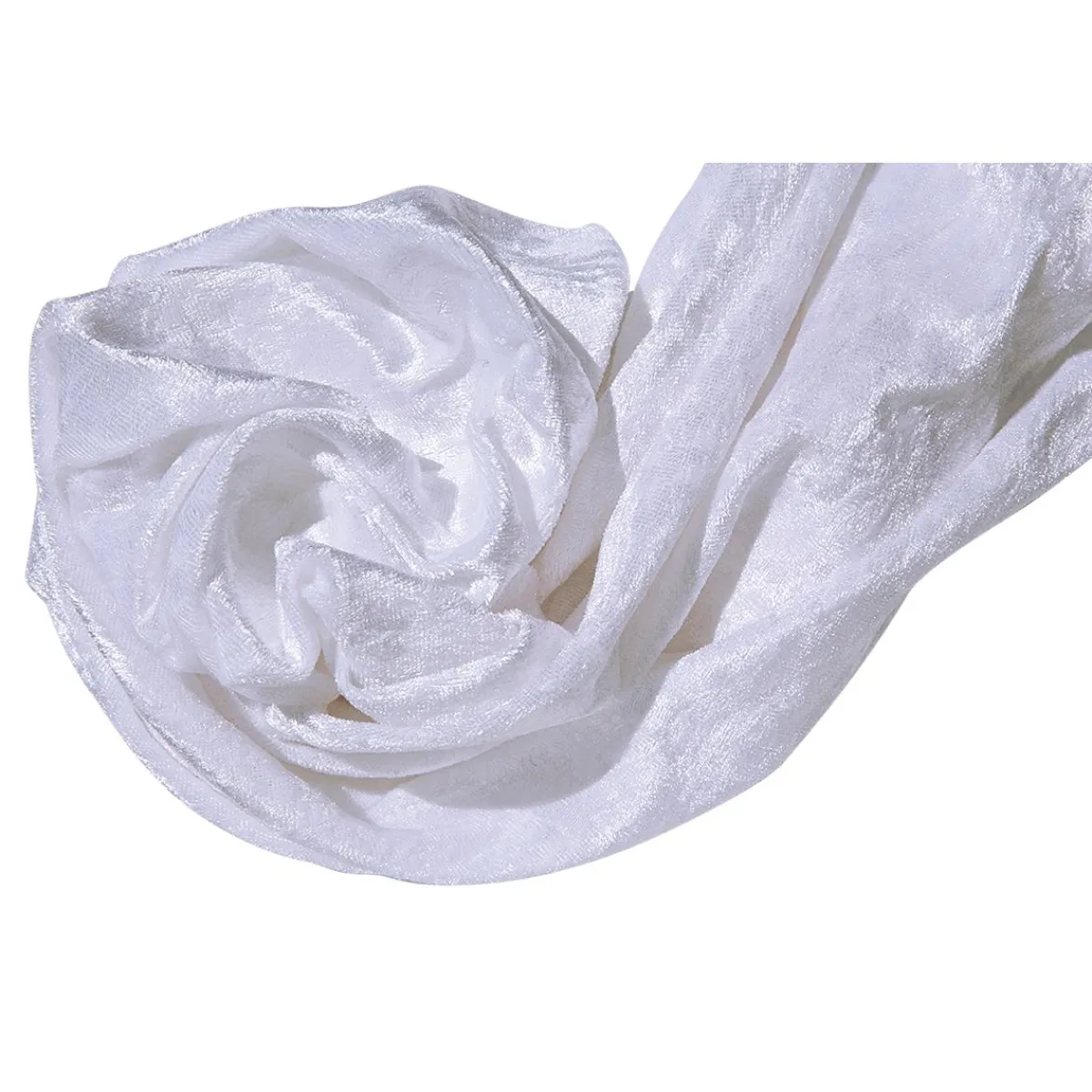 Clearance DecoWoerner Pannesamt 150 Cm Breit, weiß