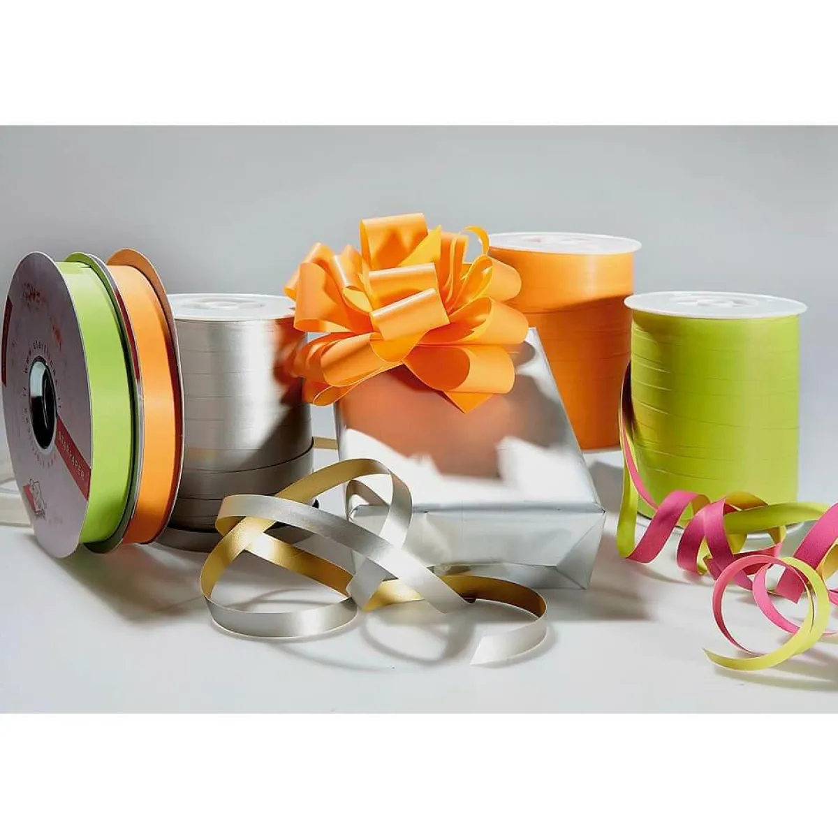 Discount DecoWoerner Paperband "Bicolor", 19 Mm, 100 M, orange