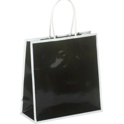 Sale DecoWoerner Papiertasche "Coco" 18 X 18 Cm 25 Stück, 155 Gr/m² schwarz