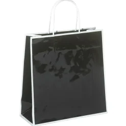 Hot DecoWoerner Papiertasche "Coco" 25 X 25 Cm 25 Stück schwarz