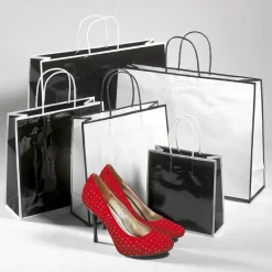 Outlet DecoWoerner Papiertasche "Coco" 18 X 18 Cm 25 Stück weiß