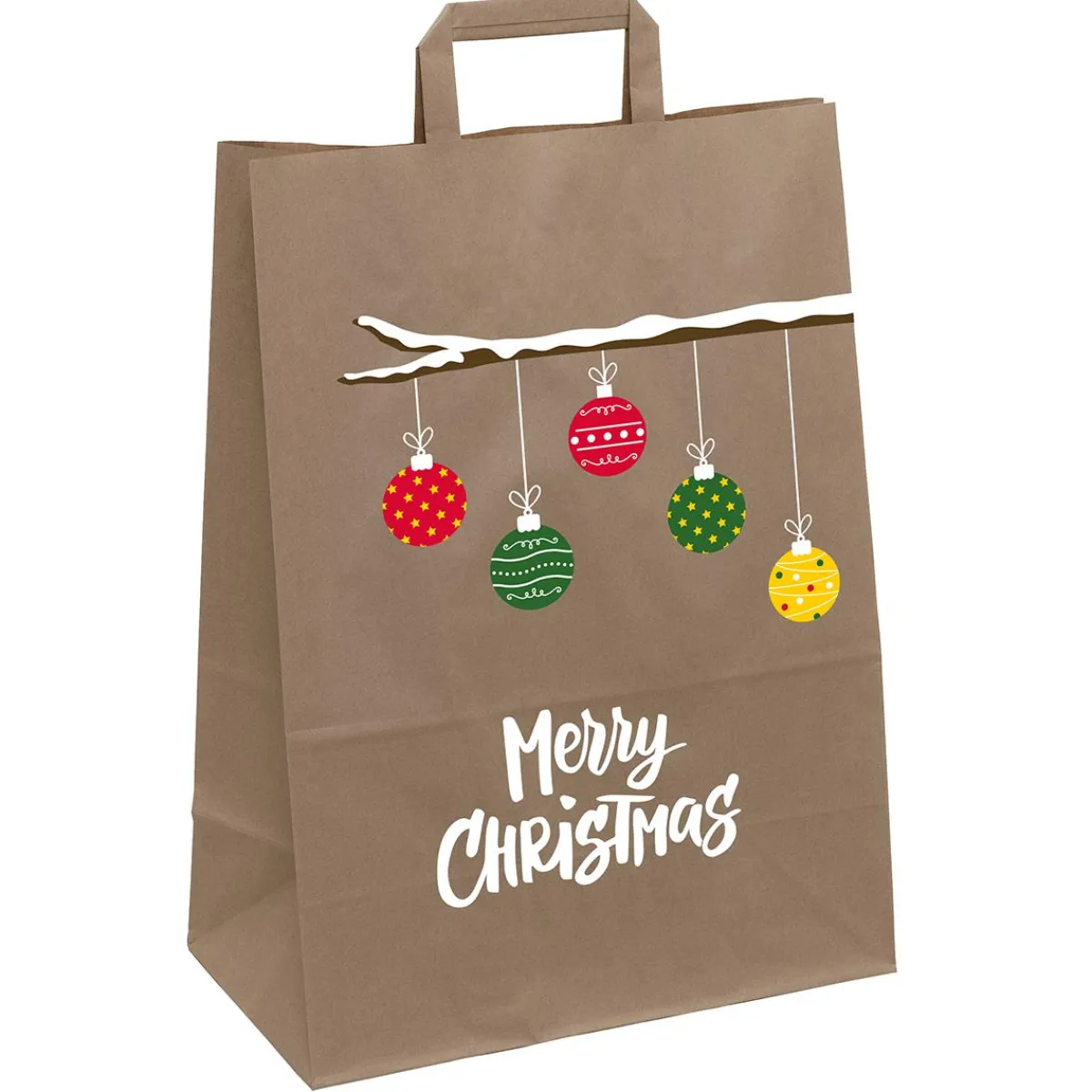 DecoWoerner Papiertasche Weihnachtszweig