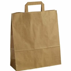 Discount DecoWoerner Papiertragetasche, , 32 X 44 + 17 Cm 250 Stück braun