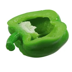 Clearance DecoWoerner Paprika Hälfte Lebensmittel-Attrappe, 6,5 Cm grün