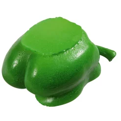 Clearance DecoWoerner Paprika Hälfte Lebensmittel-Attrappe, 6,5 Cm grün