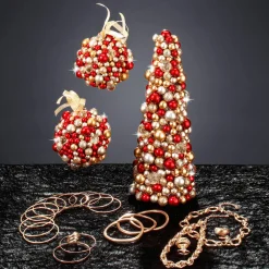 Online DecoWoerner Perlenkugel Christbaumkugel 11 Cm Ø rot