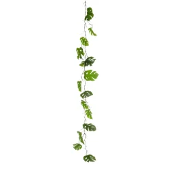 Discount DecoWoerner Philodendron Kunstpflanzengirlande 140 Cm grün