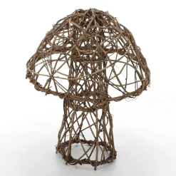Discount DecoWoerner Pilz Aus Rebenholz, 65 Cm braun