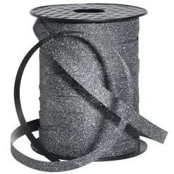 Hot DecoWoerner Poly-Geschenkband "Glimmer", , 10 Mm, 100 M schwarz