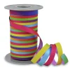 Discount DecoWoerner Poly-Geschenkband Glimmer, Bunt, 10 Mm, 100 M