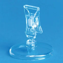 New DecoWoerner Preisschildhalter Mit Clip, 5 Cm Hoch, 10 Stück transparent