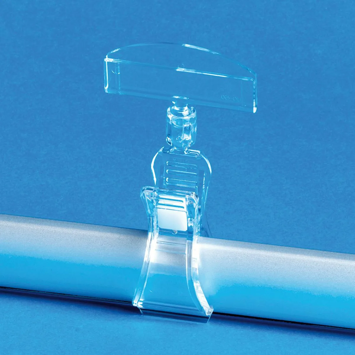 DecoWoerner Preisschild-Klemme Mit Einschub, 10 Cm Hoch transparent