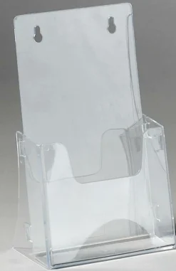 Discount DecoWoerner Prospekthalter Faltbar, DIN Lang transparent