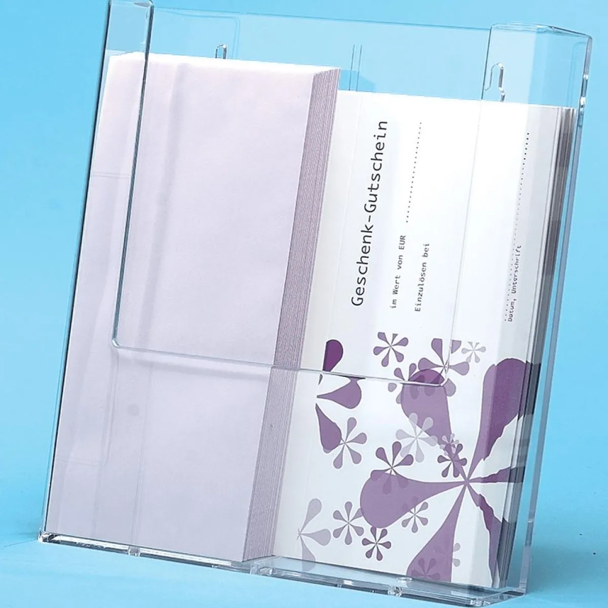 Hot DecoWoerner Prospekthalter Flexi DIN A4 transparent