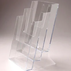 DecoWoerner Prospektständer Multi 3 X DIN A4 transparent