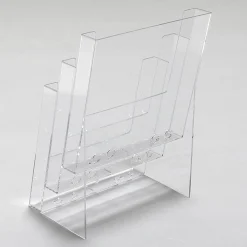 DecoWoerner Prospektständer Multi 3 X DIN A4 transparent