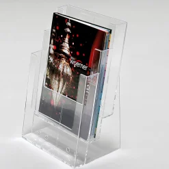 DecoWoerner Prospektständer Multi 3 X DIN A4 transparent