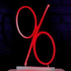Online DecoWoerner Prozent-Zeichen Neon Flex, 50 Cm rot