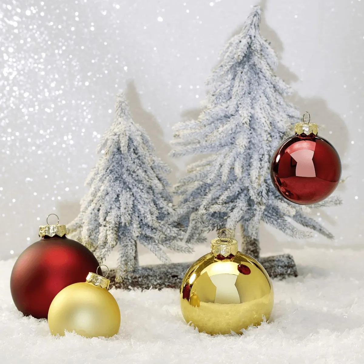 Discount DecoWoerner Puder Weihnachtskugeln Aus Glas 6 Cm Ø – 24 Stück rosa