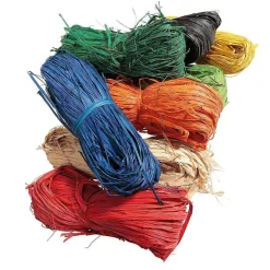 Clearance DecoWoerner Raphia-Bast, 50 G, rot
