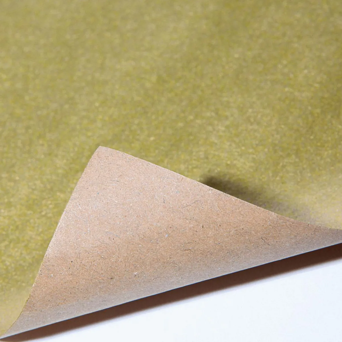Best DecoWoerner Recyceltes, enes Uni-Kraftpapier – 50 M Geschenkpapier-Rolle gold