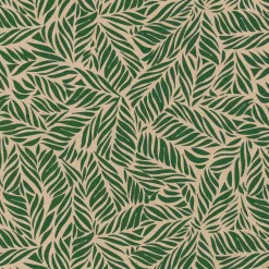 Clearance DecoWoerner Recyceltes Kraftpapier Mit en Palmwedeln – 50 M Geschenkpapier-Rolle grün