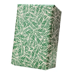 Clearance DecoWoerner Recyceltes Kraftpapier Mit en Palmwedeln – 50 M Geschenkpapier-Rolle grün