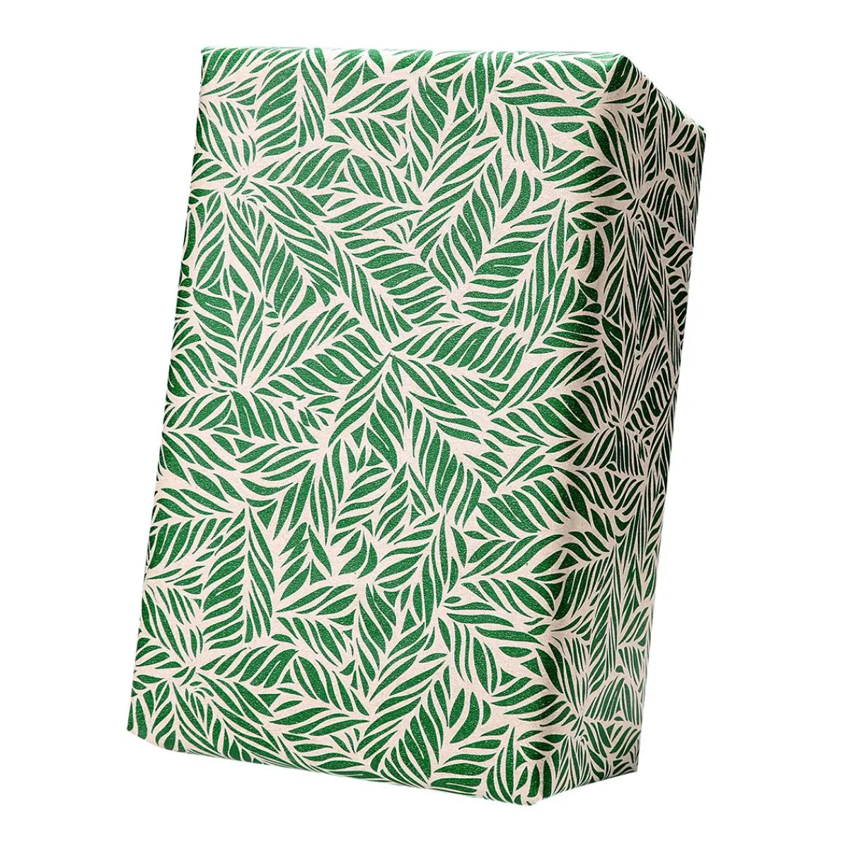 Clearance DecoWoerner Recyceltes Kraftpapier Mit en Palmwedeln – 50 M Geschenkpapier-Rolle grün