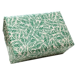 Clearance DecoWoerner Recyceltes Kraftpapier Mit en Palmwedeln – 50 M Geschenkpapier-Rolle grün
