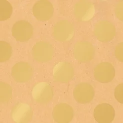 Online DecoWoerner Recyceltes Kraftpapier Mit enen Punkten – 50 M Geschenkpapier-Rolle gold