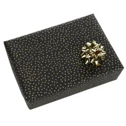 Sale DecoWoerner Recyceltes Kraftpapier Mit Goldenen Punkten, 50 Cm, 50 M schwarz