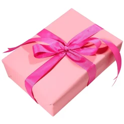 New DecoWoerner Recyceltes, Uni-Kraftpapier – 50 M Geschenkpapier-Rolle rosa