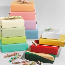 New DecoWoerner Recyceltes, Uni-Kraftpapier – 50 M Geschenkpapier-Rolle rosa