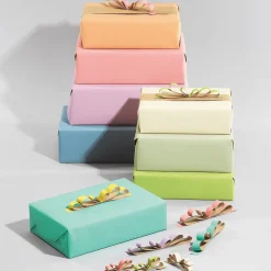 New DecoWoerner Recyceltes, Uni-Kraftpapier – 50 M Geschenkpapier-Rolle rosa