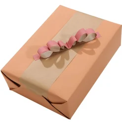 Clearance DecoWoerner Recyceltes Uni-Kraftpapier In – 50 M Geschenkpapier-Rolle orange