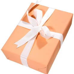 Clearance DecoWoerner Recyceltes Uni-Kraftpapier In – 50 M Geschenkpapier-Rolle orange