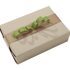Hot DecoWoerner Recyceltes Uni-Kraftpapier In Sandfarben – 50 M Geschenkpapier-Rolle braun
