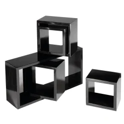 DecoWoerner Regal-Satz 5tlg. schwarz