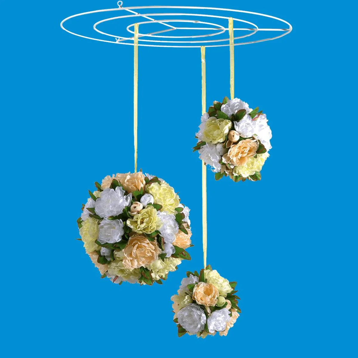 Sale DecoWoerner Riesen Deckengitter-Ring , 200 Cm Ø weiß