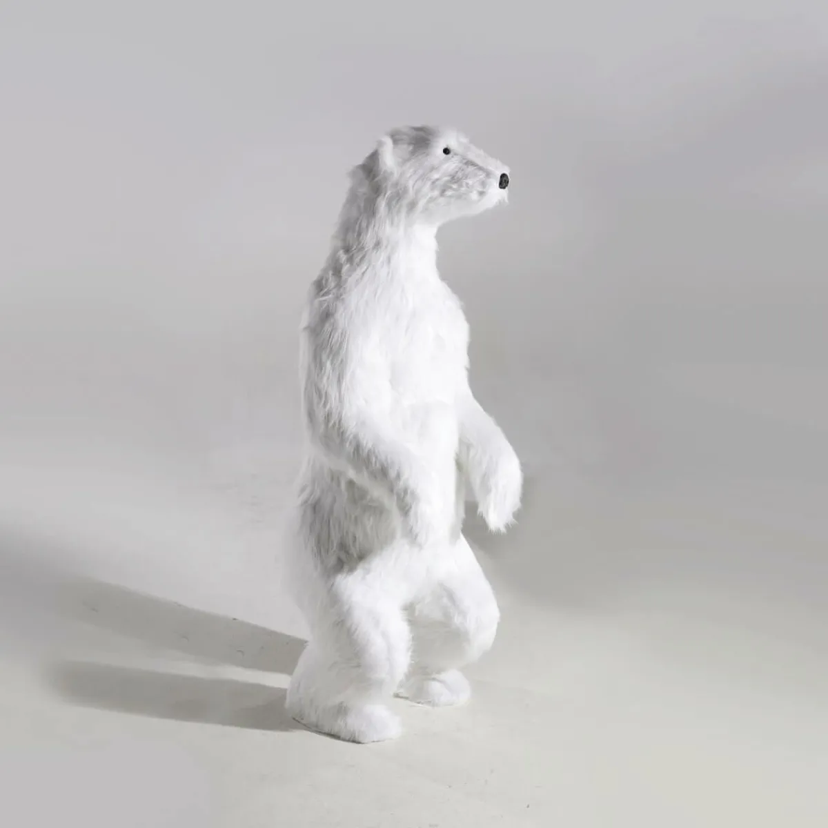Discount DecoWoerner Riesengroßer Plüsch-Eisbär, 185 Cm Hoch weiß