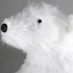 Discount DecoWoerner Riesengroßer Plüsch-Eisbär, 185 Cm Hoch weiß