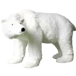 DecoWoerner Riesengroßer Plüsch-Eisbär 92 Cm Hoch weiß
