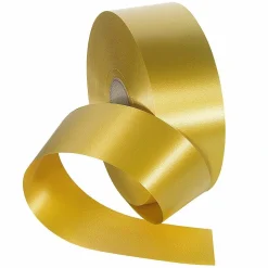 New DecoWoerner Ringelband, 50 Mm, 100 M, gold