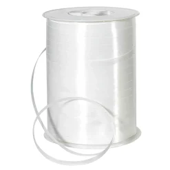 Outlet DecoWoerner Ringelband, 5 Mm, 500 M, weiß