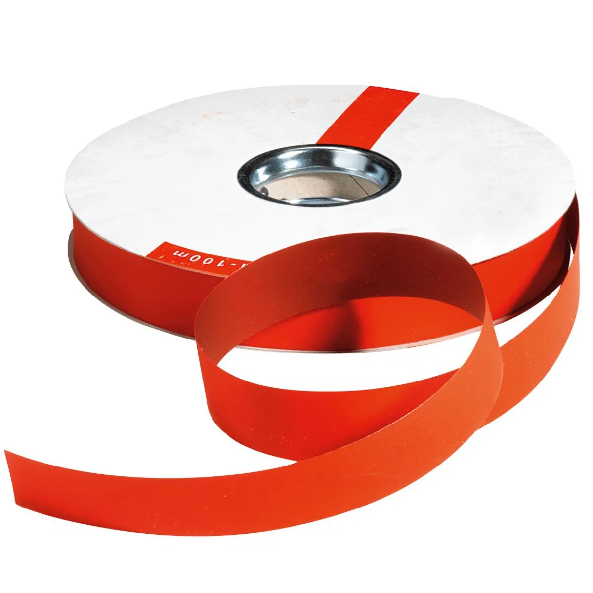 Clearance DecoWoerner Ringelband "Bicolor", 19 Mm, 100 M, rot
