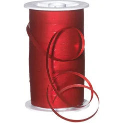 Clearance DecoWoerner Ringelband Matt, 5 Mm, 100 M, rot