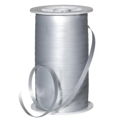 Clearance DecoWoerner Ringelband Matt, 5 Mm, 100 M, silber