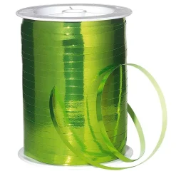 Online DecoWoerner Ringelband Metallic, 5 Mm, 250 M, Apfel grün